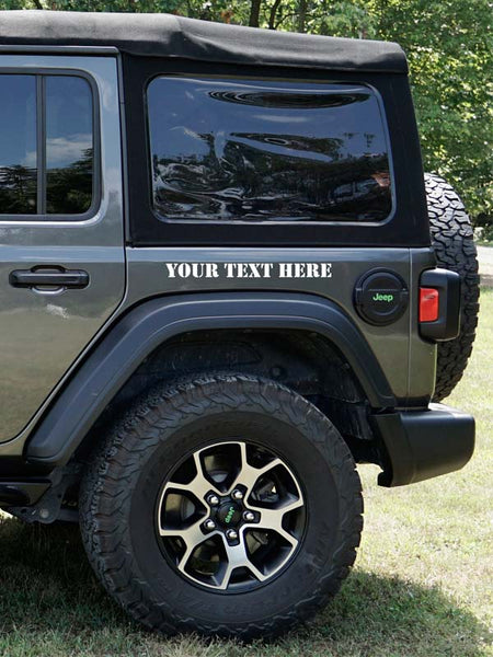 Custom Rear Fender Decal