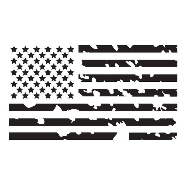 Caliber Distressed - American Flag Cowl decal