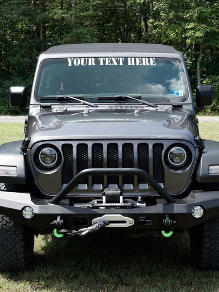 Custom Windshield Banner Decal